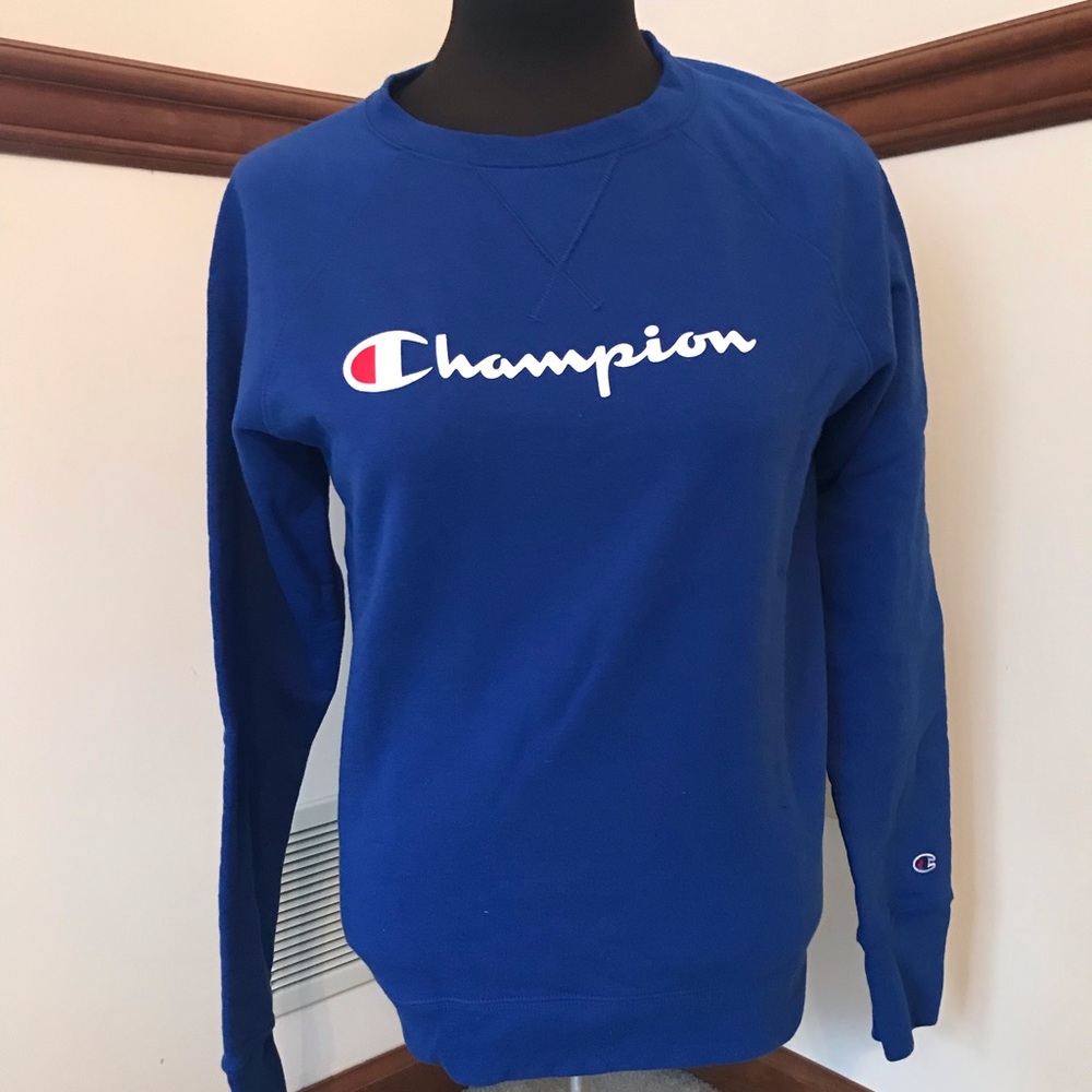 Champion Royal Blue Classic Logo Sweatshirt